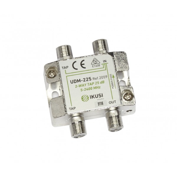 UDM-225 - Derivador de 2 salida y 25 dB para interior serie UDM