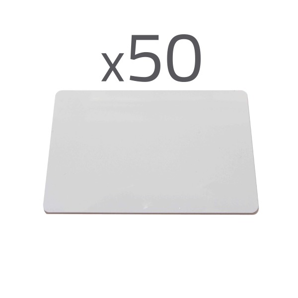 MF-CARD-50P - Pack de 50 tarjetas de proximidad RFID MF 1K imprimibles 13,56 MHz
