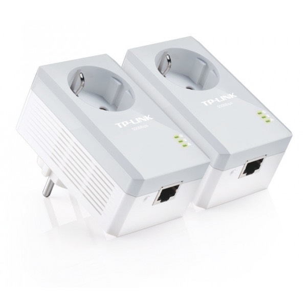 TL-PA4010PKIT - Kit Adaptador de Red Powerline AV500 con enchufe incorporado