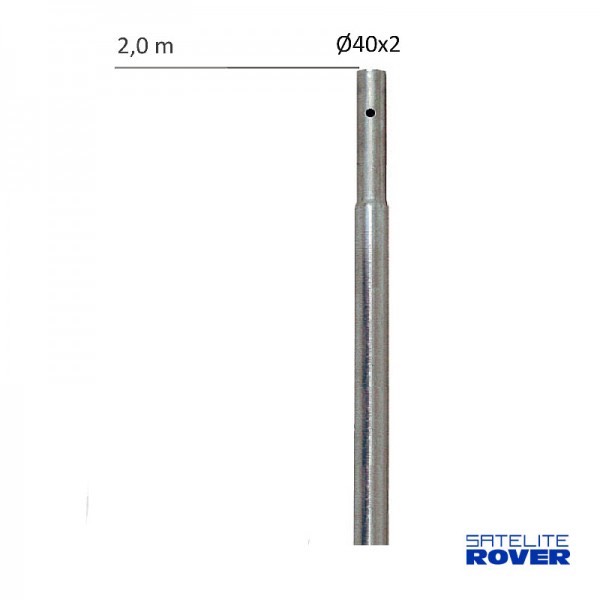 Mástil galvanizado 2500x35x1,5mm, 61046