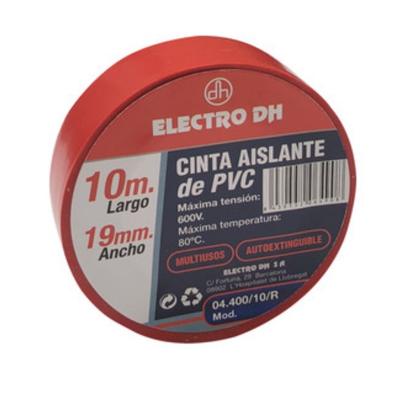04.400/10/R - Cinta Aislante de PVC Roja
