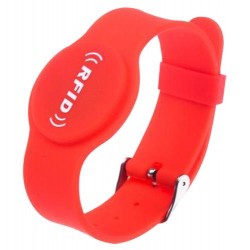 RFID-BAND-ADJ-R - Pulsera de Proximidad Roja