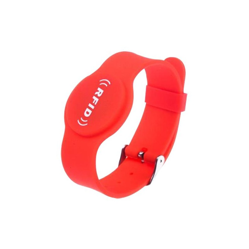 RFID-BAND-ADJ-R - Pulsera de Proximidad Roja