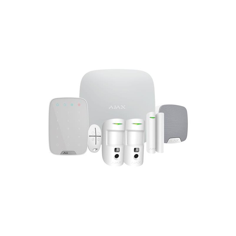 AJAX AJ-HUB2KIT-DP-PRO-W - Kit de Alarma Ethernet y dual SIM GPRS