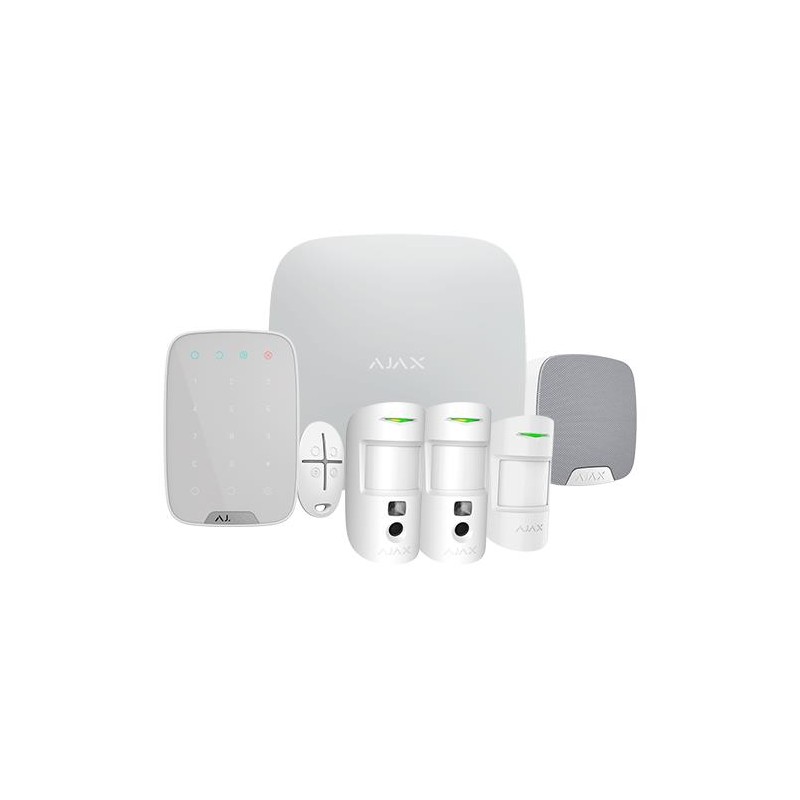 AJAX AJ-HUB2KIT-MP-PRO-W - Kit de Alarma Ethernet y dual SIM GPRS