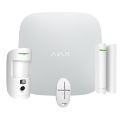 AJAX AJ-STARTERKIT-CAM-W - Kit de Alarma Ethernet y Dual SIM GPRS Blanco