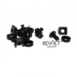 Keynet FR-SN-P50 - Juego de Tornillos, Arandelas y Roscas para Rack