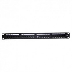 Keynet TP-61F - Panel de parcheo 19" Cat6 UTP 24p, 1U