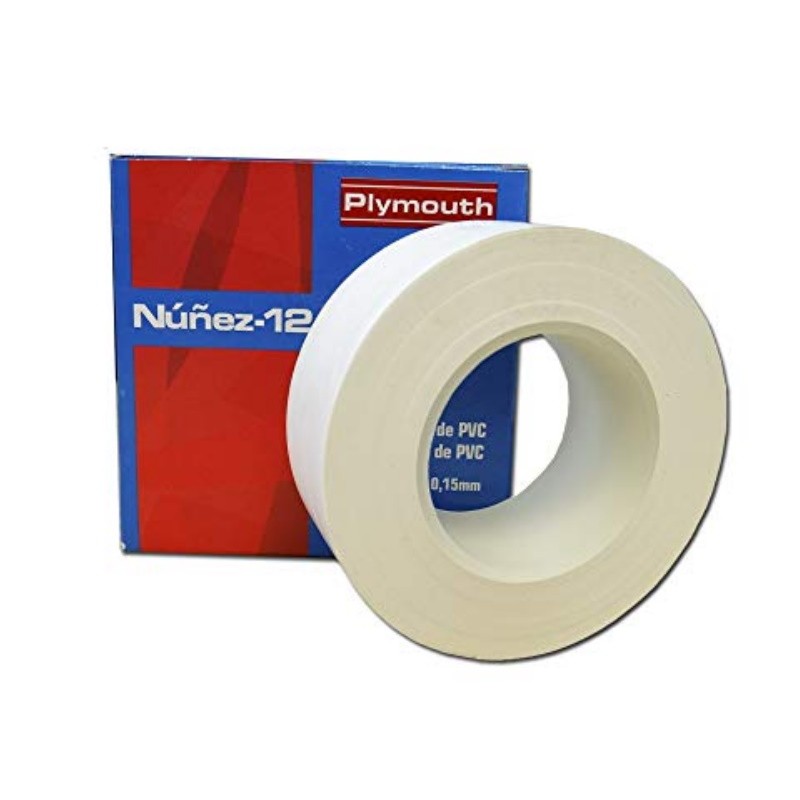 5109 - Nuñez 12 - Cinta aislante adhesiva 33 m x 19 mm blanca