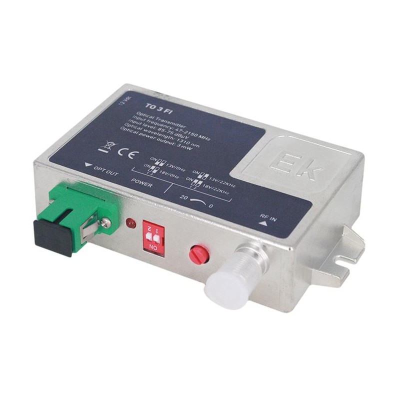 EK TO-3-FI-1310 - Transmisor óptico IN 30-2600 MHz / Out 1310 nm láser DFB.