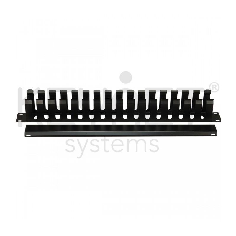 Organizador de cables metálico 19" 1U: Mantén tus cables organizados y accesibles