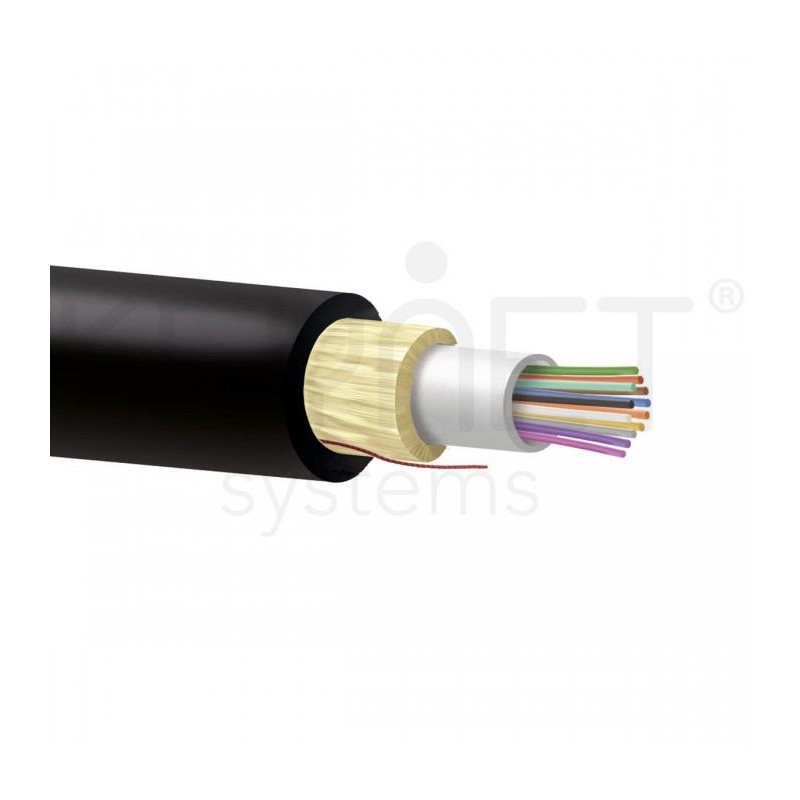 Keynet F2-08HAK-T-EL2S08W20 - Cable de Fibra Óptica holgada monotubo autosoportada ADSS.