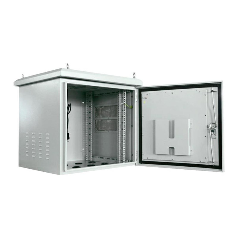RACK-9U-OUTDOOR - Armario rack de 19" 9U para instalación en pared.