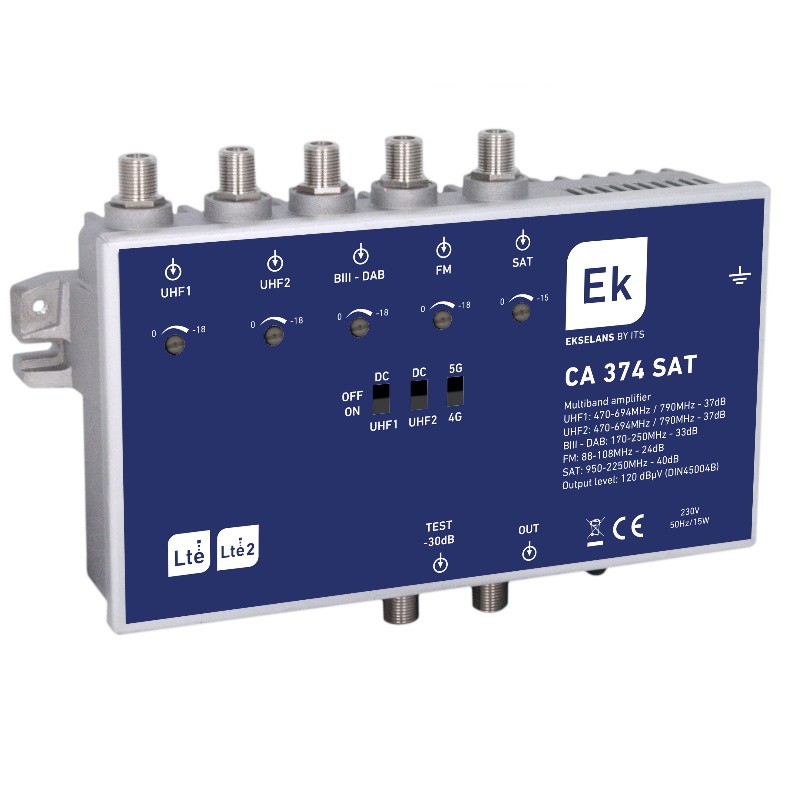 EK CA-374-SAT - Central Banda Ancha 5 entradas SAT/TER