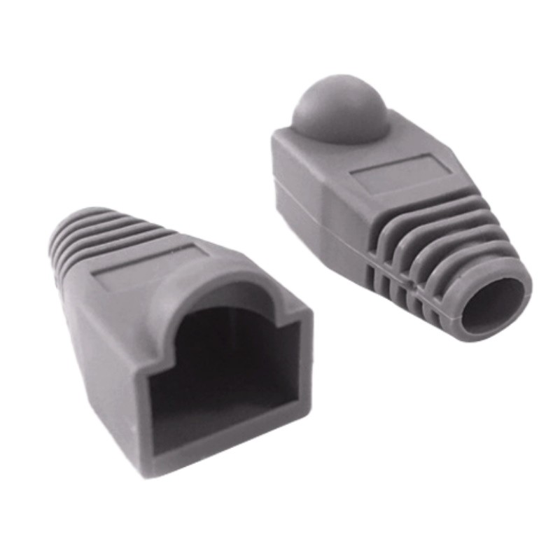 RJ45-BOOTCAP-G - Funda protectora para conector de red RJ45.