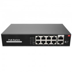 SW1008POE-100-E - Switch PoE 8 puertos PoE + 2 Uplink RJ45.