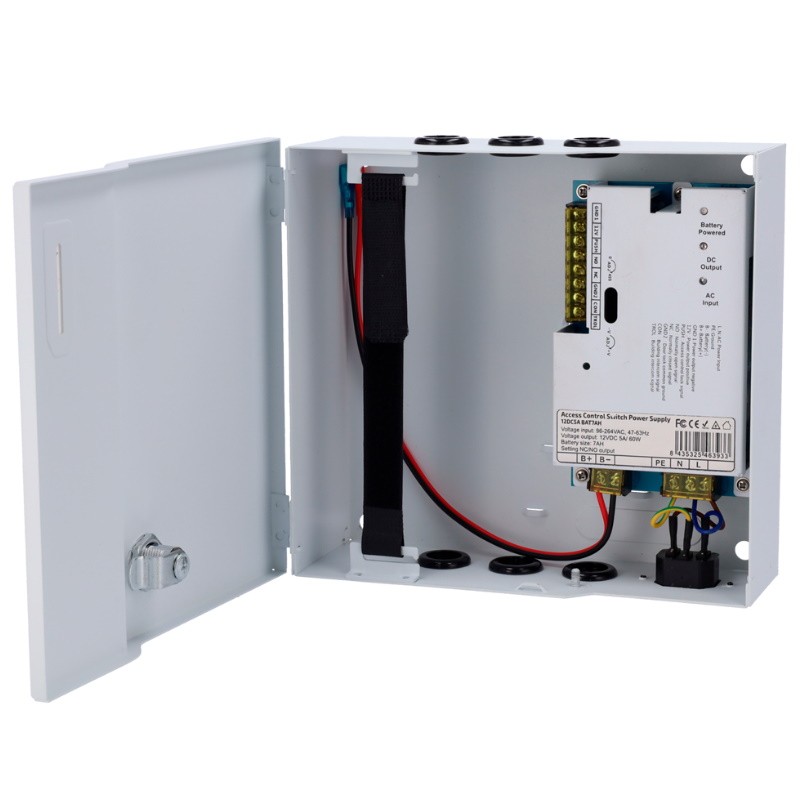 AC-12DC5A-BAT7AH - Fuente de alimentación exclusiva para control de acceso.