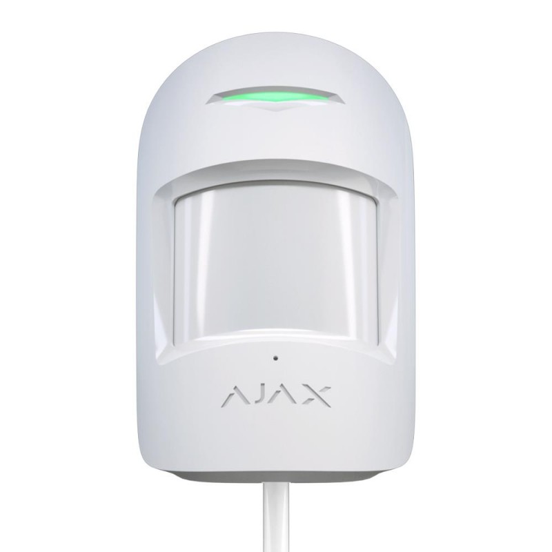 AJAX FIBRA-COMBIPROTECT-W - Detector cableado combinado de movimiento y rotura de cristal