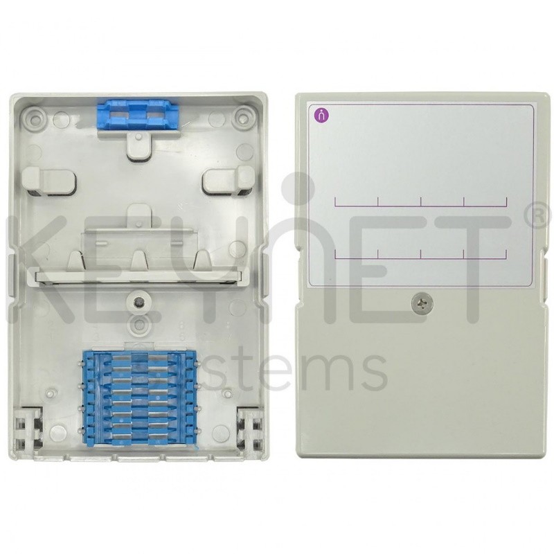 Keynet FTB-4008 - Caja distribución fibra óptica 2/8p uso interior.