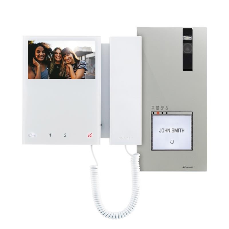 Comelit 8461M - Kit de Videoportero unifamiliar con QUADRA y MINI S2