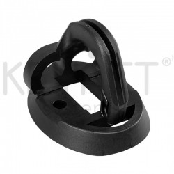 Keynet RET-UNIV-3G - Anclaje retención poste/pared 3 ganchos 1500N nylon UV