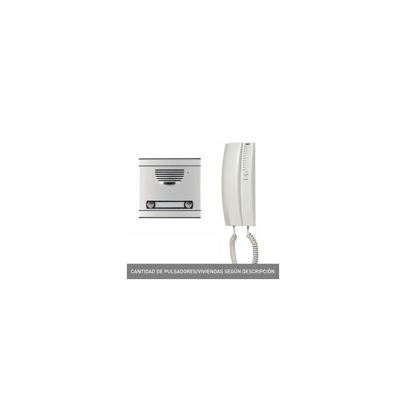 Tegui 375015 - Kit de Audio A5 placa y teléfonos para 5 Viviendas SERIE 7