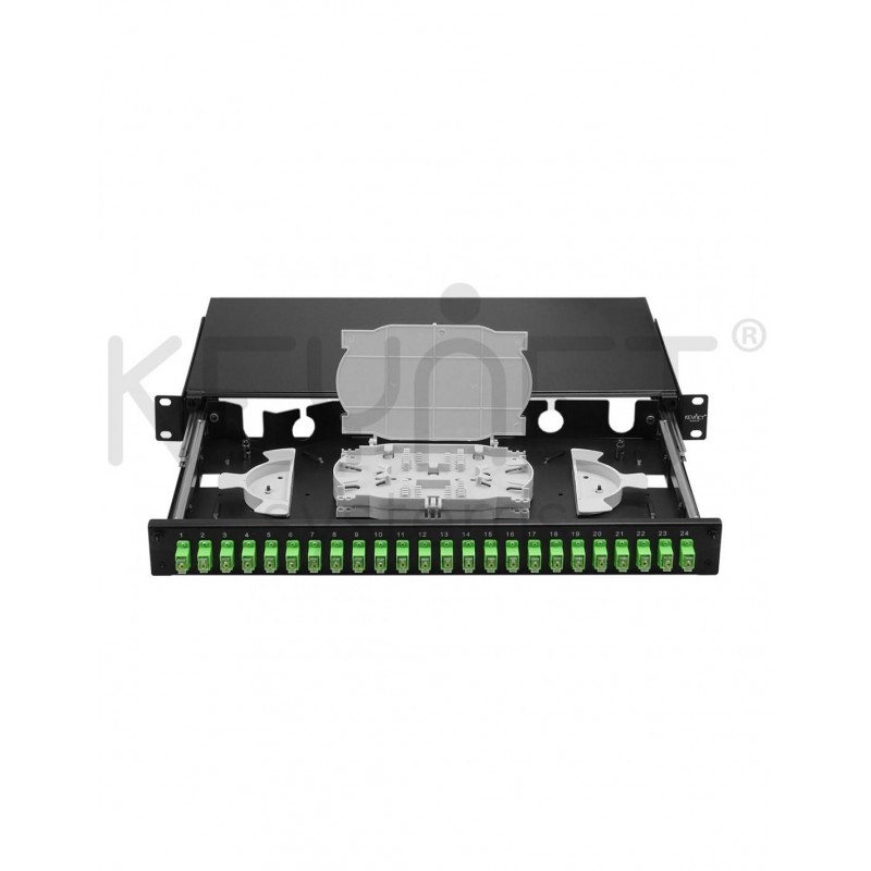 Keynet TP-B301S-24SA - Bandeja de Fibra Óptica 19" 1U Telescópica