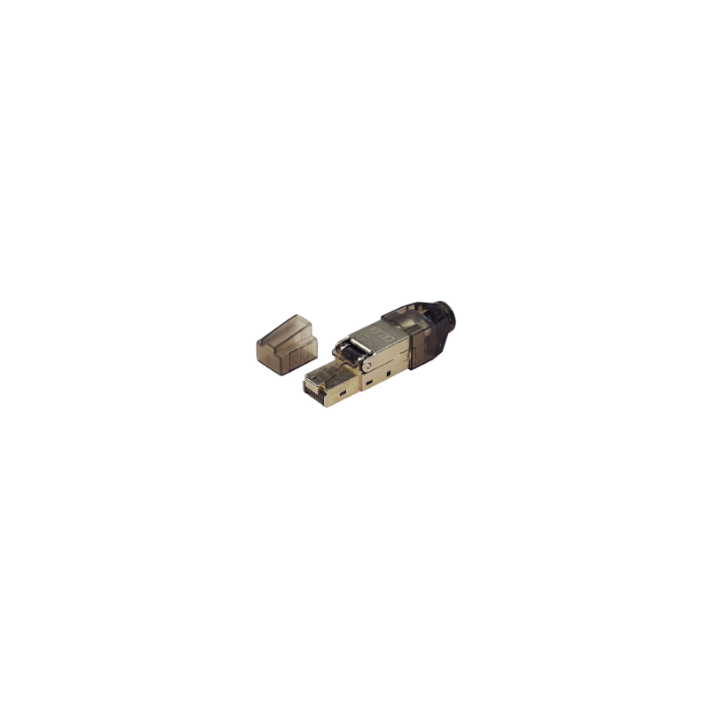 Conector RJ45 Cat6-6A FTP (Montaje Sin Herramientas 23AWG Rig/Flex 30u)