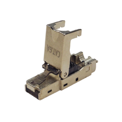Vista lateral conector RJ45 Cat6-6A FTP