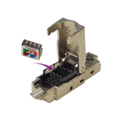 Conector RJ45 Cat6-6A FTP abierto