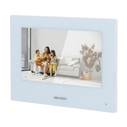 Hikvision DS-KH6320-WTE1-W - Monitor para videoportero con pantalla táctil TFT 7"