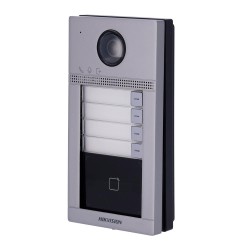 Hikvision DS-KV8413-WME1(C) - Videoportero IP con cámara 2 Mpx para 4 apartamentos