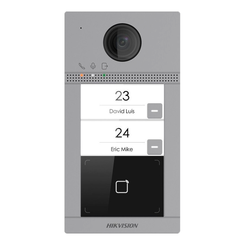 Hikvision DS-KV8213-WME1(C) - Videoportero IP con cámara 2 Mpx para 2 apartamentos
