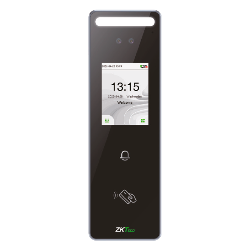 ZKTeco ZK-SPEEDFACE-V3L-RF-W - Control de Acceso y Presencia IP65 Facial, tarjeta EM y PIN
