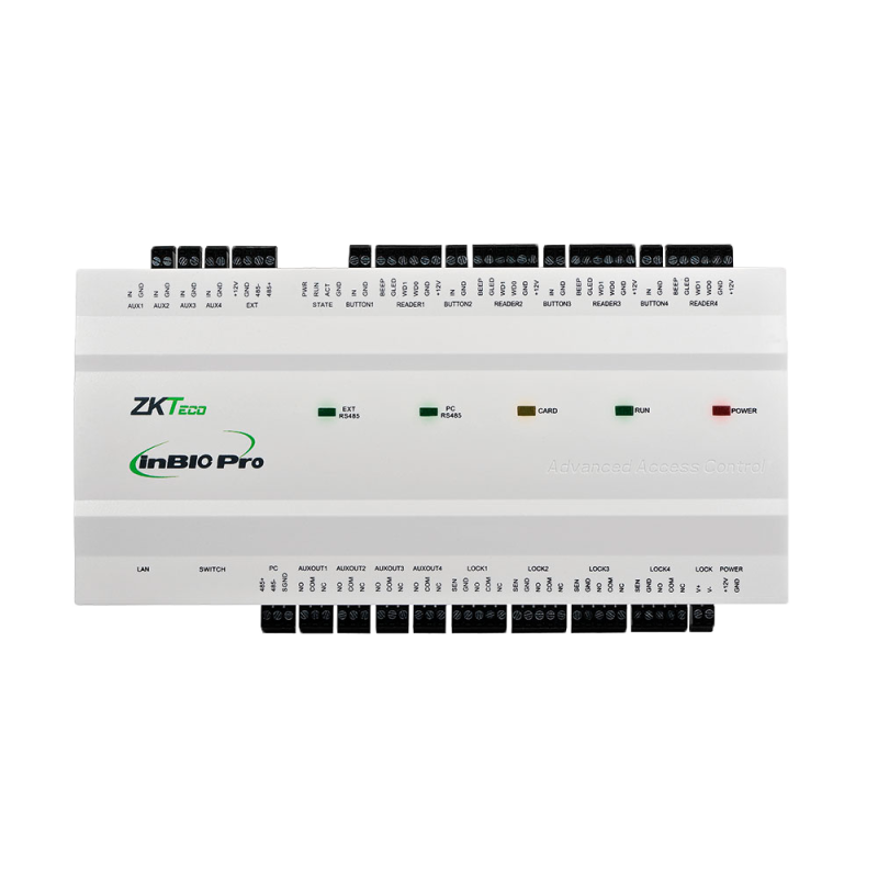 ZKTeco ZK-INBIO460PRO - Controladora de acceso biométrica para 4 puertas