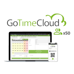 ZKTeco ZK-GOTIMECLOUD-50 - Licencia control de presencia y acceso para 50 usuarios