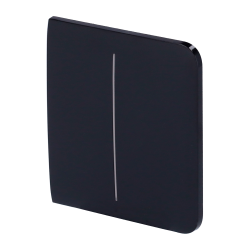 AJAX AJ-SIDEBUTTON-2G-B - Panel táctil para un interruptor doble de luz AJAX Negro