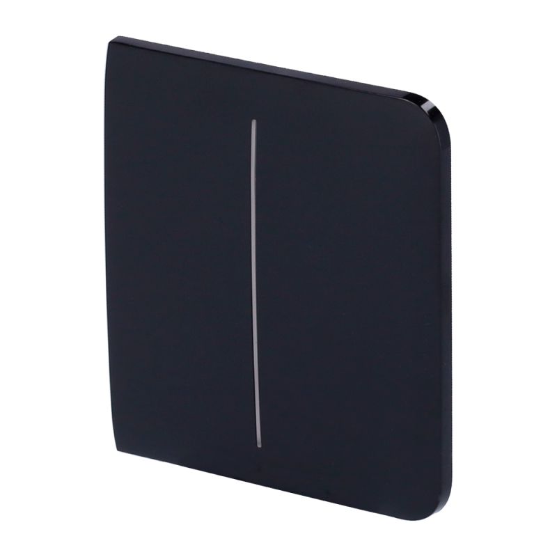AJAX AJ-SIDEBUTTON-2G-B - Panel táctil para un interruptor doble de luz AJAX Negro