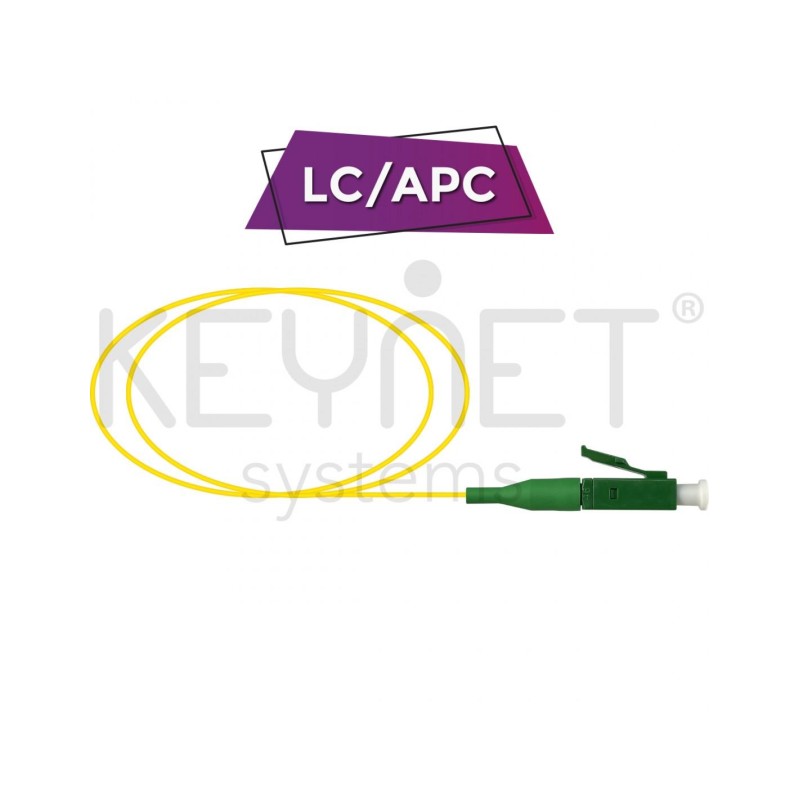 Keynet TF-PLA12-Y015 - Pigtail de Fibra Óptica LC/APC SM Monomodo 1,5mt