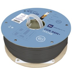 EK CCR 96N+ - Cable coaxial con diámetro de 6.8 mm Cu/CCA PE negro.