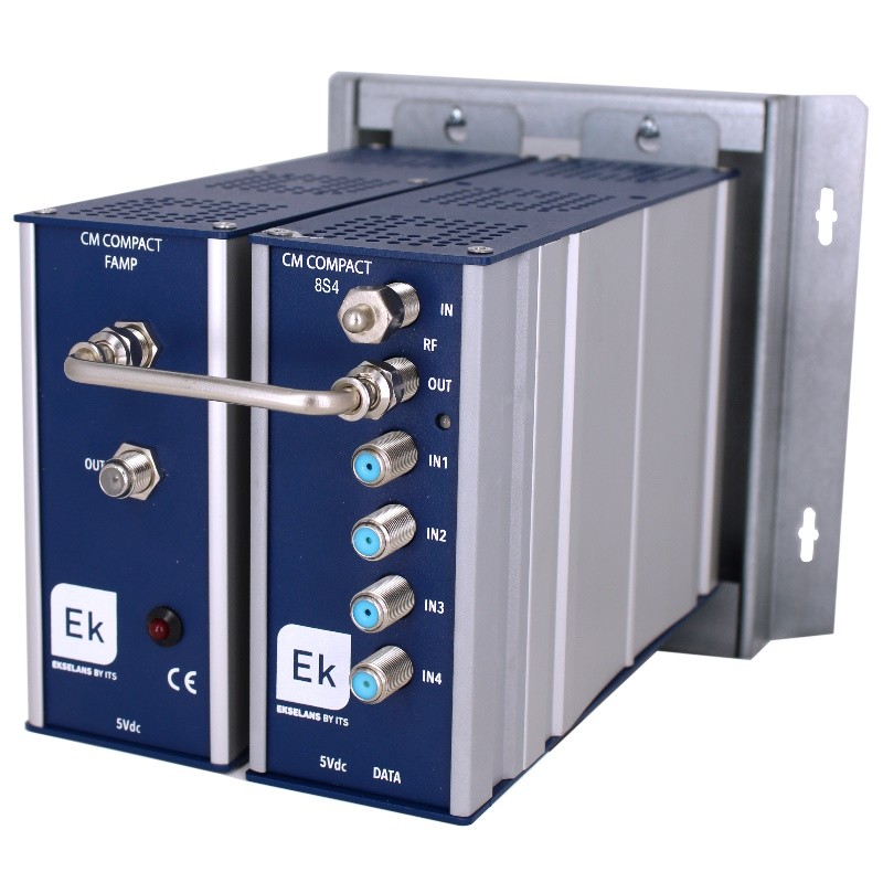 EK CM COMPACT PLUS 8S4 - Transmodulador compacto Octo DVB S/S2/MS a COFDM/QAM
