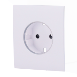 AJAX AJ-CENTERCOVER-SMART-W - Tapa frontal central para enchufe inteligente tipo F