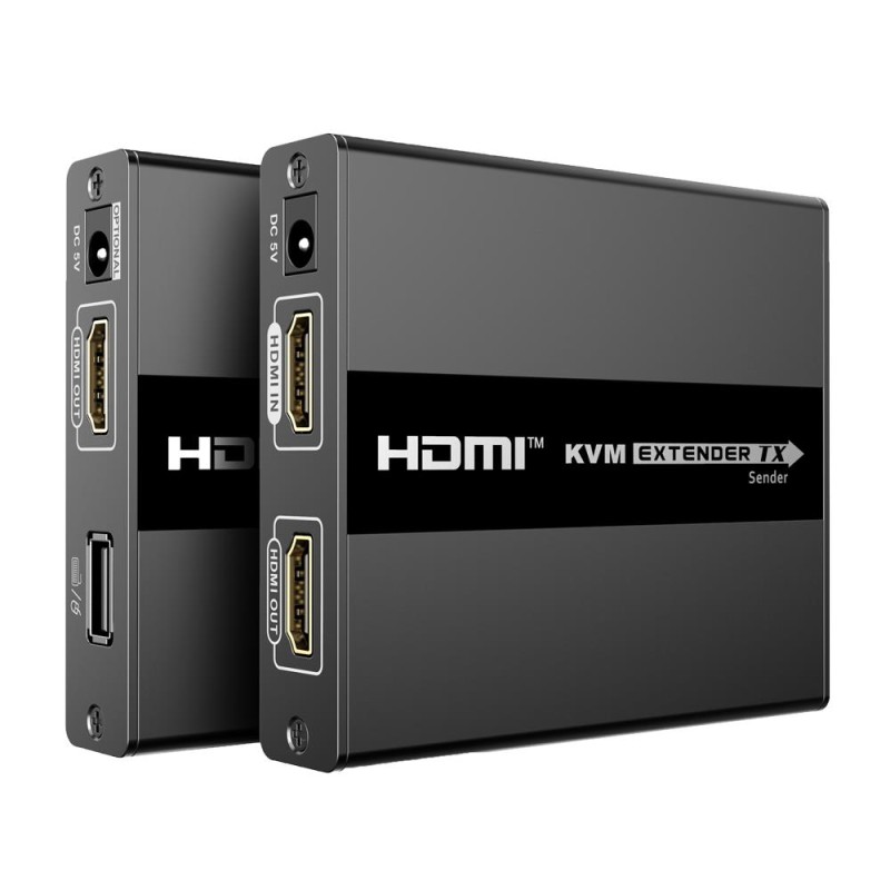 HDMI-EXT-1080p60-KVM60 - Pareja de extensores (TX y RX) HDMI por cable de red KVM 60m