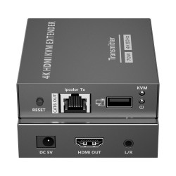 HDMI-EXT-4K60-KVM70 - Extensor HDMI con KVM Emisor y Receptor con alcance de 70m
