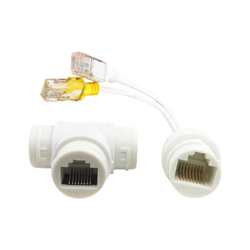 Safire SF-POE-DUAL-SINGLE-RJ45 - Combinador y separador PoE RJ45 para cámaras IP