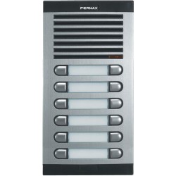 Fermax 8621 - Placa de audio City Classic S5 AP206 4+N para 12 viviendas