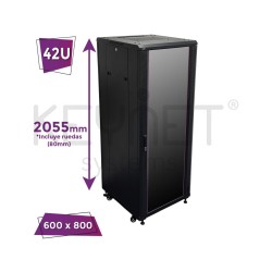 Keynet FR4-CS4268 - Armario Rack Montado de 19" y altura de 42U.