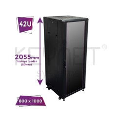 Keynet FR4-CS4281 - Armario Rack Montado 42U de 19"