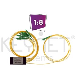 Keynet SOP-BXM-B18-SA - Splitter Óptico 1x8 micro caja con pigtails SC/APC