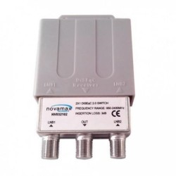 Novamax NV032102 - conmutador DiSEqC de 2 entradas